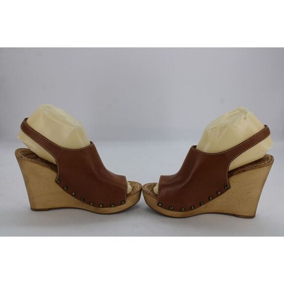 Sam Edelman Camilla Wedge Antique Studded Open Toe Sandals Size 8 - Picture 6 of 10